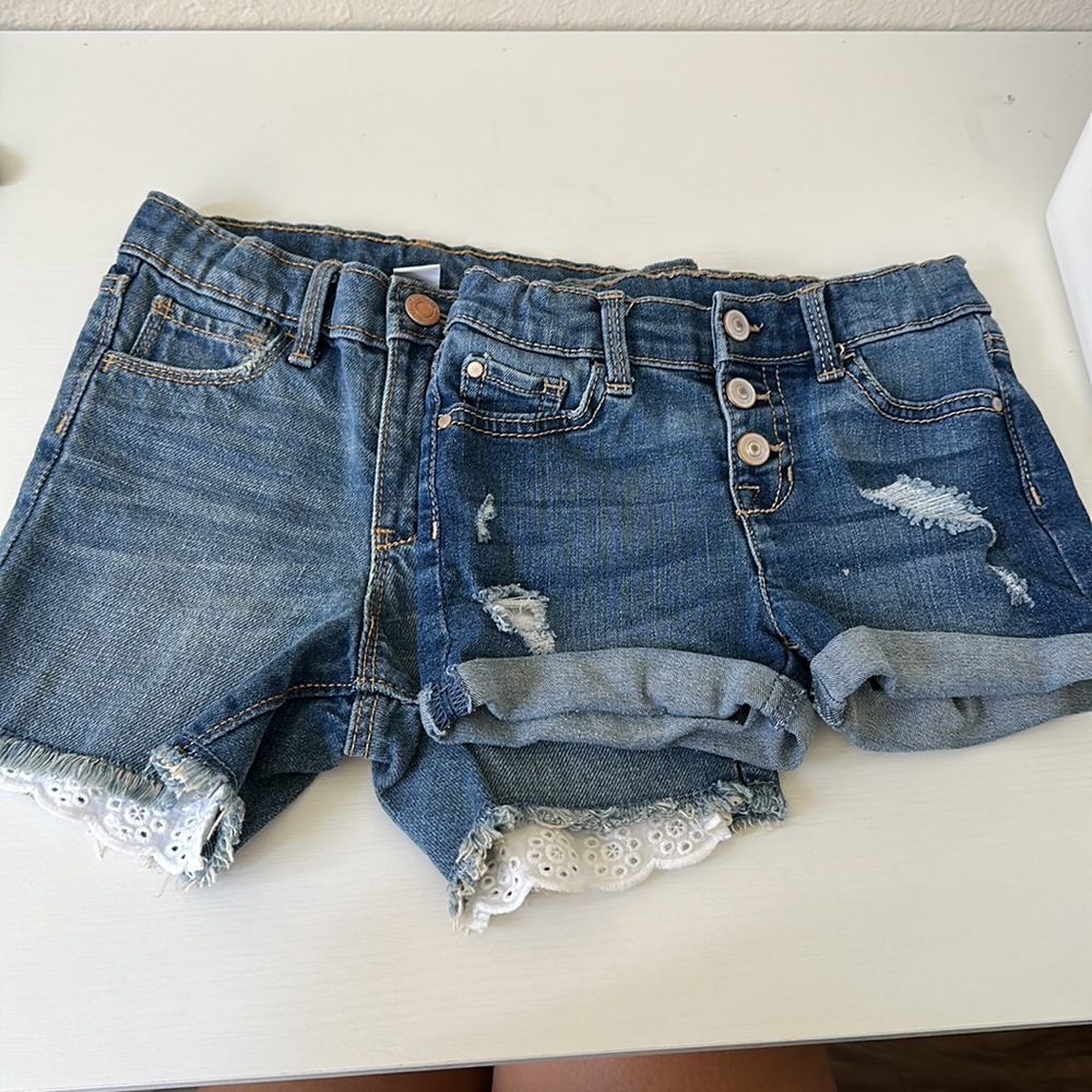Denim Toddler Girl Shorts (2)